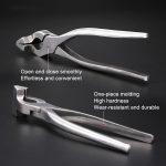 Leder-Flachzange, Saumzange, handgefertigte DIY-Werkzeuge für Taschen und Schuhe, Elbow, Straight Head – Bild 3