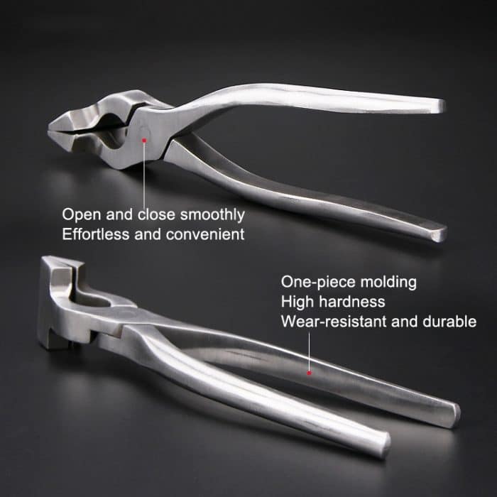 Leder-Flachzange, Saumzange, handgefertigte DIY-Werkzeuge für Taschen und Schuhe, Elbow, Straight Head – Bild 3