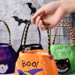 2 Stück Süßigkeitentüten, Kinder-Geschenk-Stoffbeutel für Halloween – Bild 3