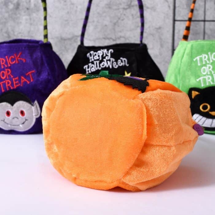 2 Stück Süßigkeitentüten, Kinder-Geschenk-Stoffbeutel für Halloween – Bild 4