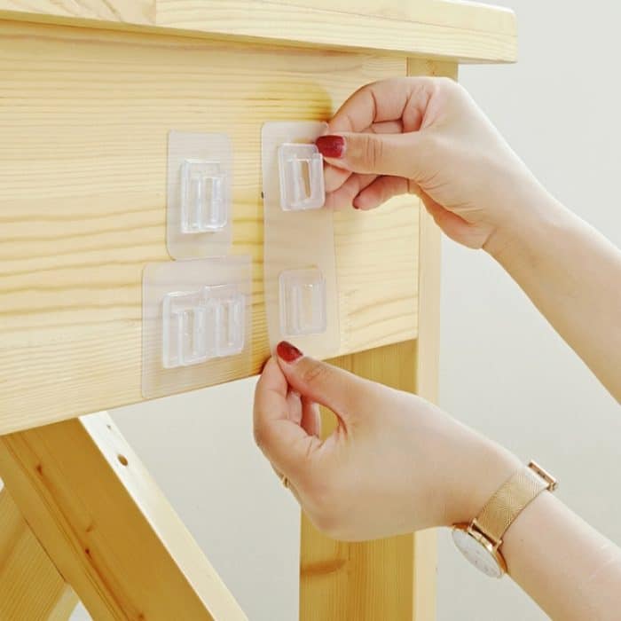 30 Stück spurloses, wandhängendes Multifunktions-Steckregal, Spezifikation:, Single, Double – Bild 2