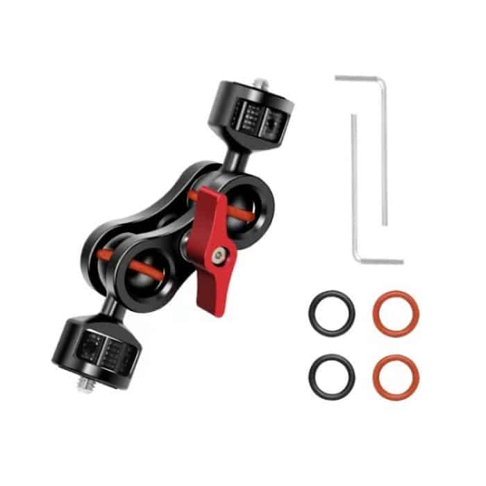 2 STÜCKE SLR Kamera Stabilisator Kaninchenkäfig Monitor Gimbal Halterung Externer Blitz – Bild 1