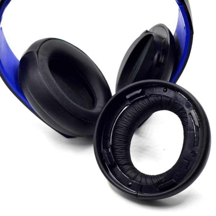 2 Stück Kopfhörer-Schwamm-Abdeckung für SONY PS3 PS4 7.1 Gold, Stil:, Black Earpads, White Earpads, Blue Headband, Blue Earpads, Velvet Earpads, Lamb Leather Earpads, Black  Headband, Cloth Fiber Earpads, Burlap Grey Earpads, Gray  Earpads – Bild 4