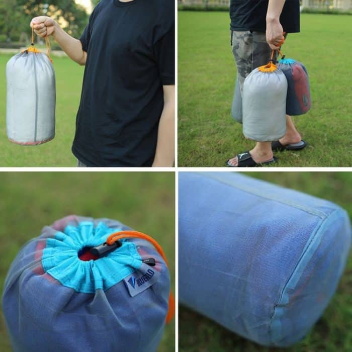 LUCKSTONE WSD2005020 Leichte Aufbewahrungstasche aus Netzstoff, Größe:, S (Gray Blue), M (Gray Orange), L (Gray Green), XL (Gray Blue), XXL (Gray Black), S (Black Blue), M (Black Orange), L (Black Green), XL (Black Blue), XXL (Black Black)... – Bild 5