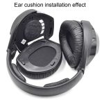 2 Stück Ohrpolster für Sennheiser HDR RS165 RS175 RS185 RS195, Stil:, Frog Leather Earmuff, Velvet Cloth Earmuff, Protein Leather Earmuff, Lambskin Earmuff, Football Net Earmuff – Bild 6