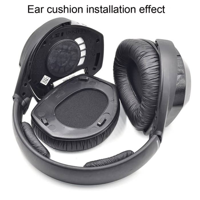 2 Stück Ohrpolster für Sennheiser HDR RS165 RS175 RS185 RS195, Stil:, Frog Leather Earmuff, Velvet Cloth Earmuff, Protein Leather Earmuff, Lambskin Earmuff, Football Net Earmuff – Bild 6