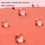 Kleiner frischer automatischer Regenschirm, dreifach faltbarer Sonnenschirm aus Goldkleberstoff, Strawberry, Flowers, Tropical, Persimmon, Dandelion – Bild 4