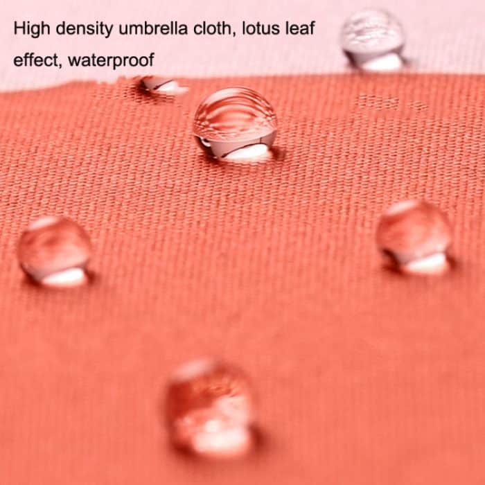 Kleiner frischer automatischer Regenschirm, dreifach faltbarer Sonnenschirm aus Goldkleberstoff, Strawberry, Flowers, Tropical, Persimmon, Dandelion – Bild 4