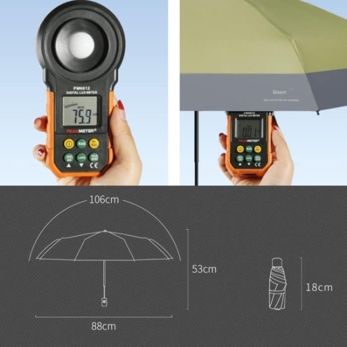 LY-0621 Fünffacher Regenschirm mit sechs Knochen, einfacher Sonnenschutzschirm aus schwarzem Kleber, Six-bone Turmeric, Six-bone Midsummer Pink, Six-bone Haze Blue, Six-bone Matcha Green, Six-bone Navy, Six-bone Ink Green – Bild 6
