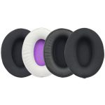 1 Paar Schaumstoff-Kopfhörer-Ohrenschützer für Kingston HyperX Cloud Mix / Flight / Alpha, Black, White, Football Pattern, Gel, Lambskin – Bild 5