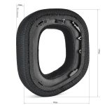 1 Paar dicke Ohrenschützer für CORSAIR HS80 RGB Kopfhörer, Protein Skin, PU Leather+Velvet, Ice Feel – Bild 3