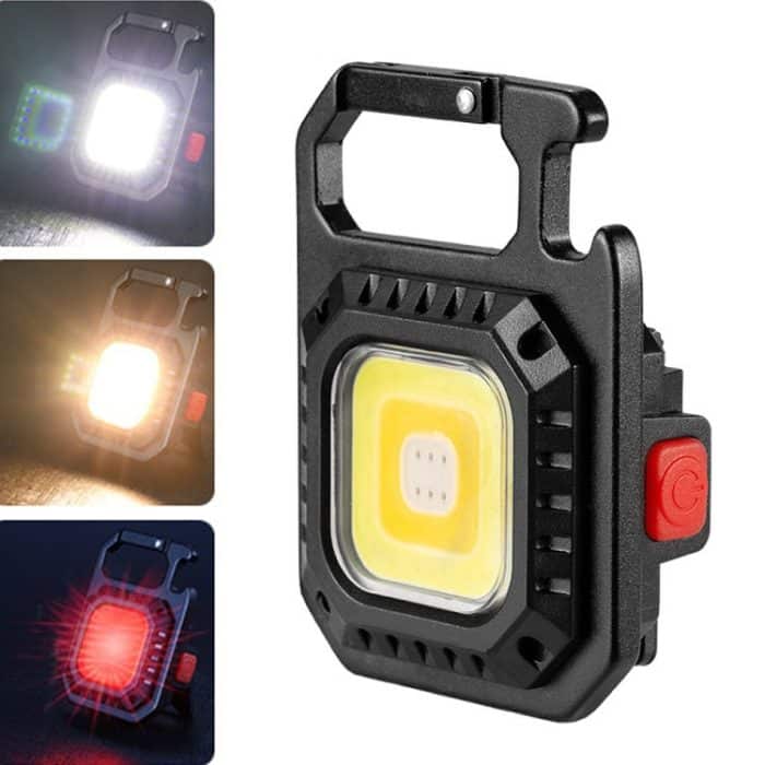 E-SMARTER W5130 Mini-Schlüsselanhänger, starkes Licht, tragbare Taschenlampe, Spezifikation:, Light, With Bracket – Bild 1