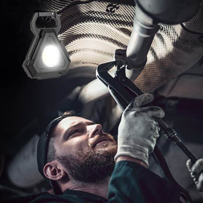 E-SMARTER W5131 Mini-Schlüsselanhänger, starkes Licht, tragbare Taschenlampe, Spezifikation:, Black, Tarnish, Black+Tripod, Tarnish+Tripod – Bild 6