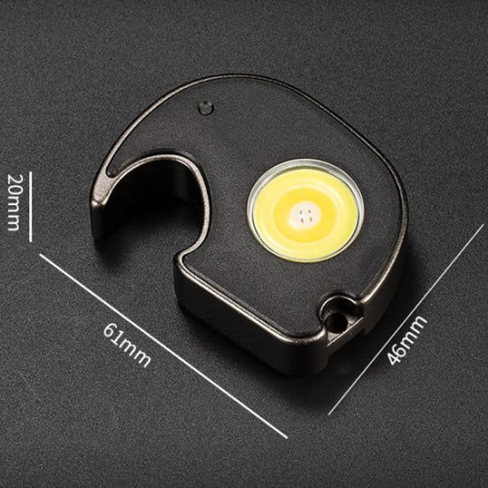 E-SMARTER W5132 Mini-Schlüsselanhänger, starkes Licht, tragbare Taschenlampe, Spezifikation:, Black, Black+Hand Rope – Bild 3