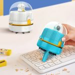 Desktop-Vakuumventilator, Lade-Reinigungsmaschine, Gummischuppen-Tastaturreiniger, Pink, White, Blue – Bild 6