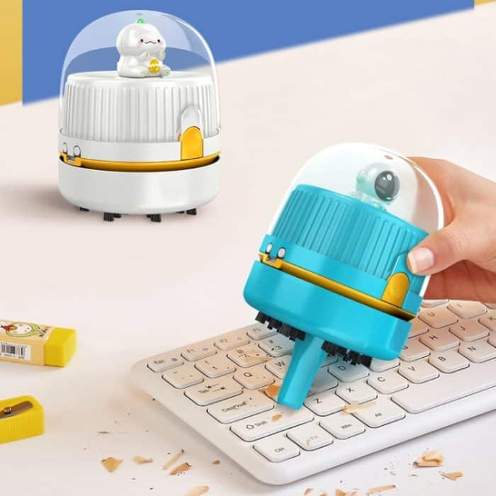 Desktop-Vakuumventilator, Lade-Reinigungsmaschine, Gummischuppen-Tastaturreiniger, Pink, White, Blue – Bild 6