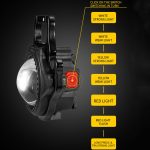 E-SMARTER W5133 Mini-Schlüsselanhänger, starkes Licht, tragbare Taschenlampe, Spezifikation:, Black, Black+Tripod – Bild 4