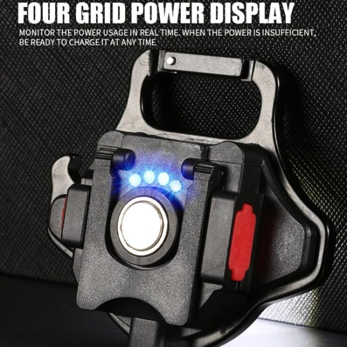 E-SMARTER W5133 Mini-Schlüsselanhänger, starkes Licht, tragbare Taschenlampe, Spezifikation:, Black, Black+Tripod – Bild 5