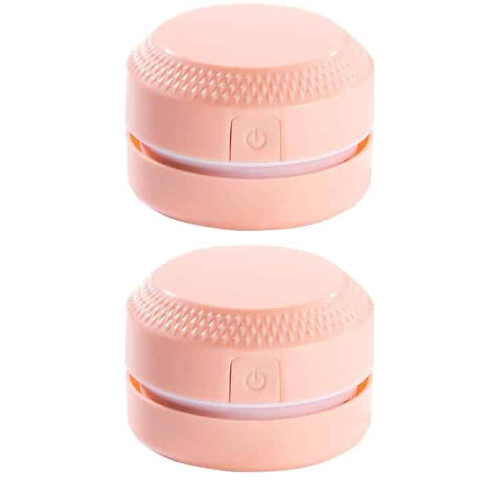2PCS Desktop Mini Staubsauger Gummi Konfetti Tastatur Reiniger, Pink, Blue – Bild 1