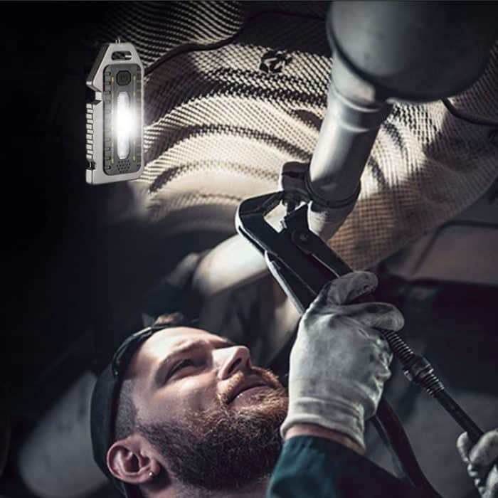 E-SMARTER W5135 Mini-Schlüsselanhänger, starkes Licht, tragbare Taschenlampe, W5135 Black), W5135 Tarnish – Bild 6