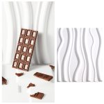 PVC-Material Stereo 3D Shooting Hintergrund Board Foto Requisiten, 50 x 50 cm, D081 Waves White, D094 European -style White, D095 Square Brick White, D105 Ripple White, D133 Cook White, D137 Simple White