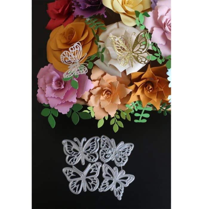 Vier Schmetterlings-Metallprägung Schneiden Sie DIY Kohlenstoffstahlstärke – Bild 5