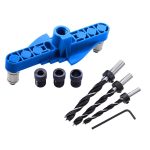 DIY-Lochsucher für die Holzbearbeitung, selbstzentrierender Marker, Blue, Blue Drill Bit, Blue Drill Bit+60 Wood Tips+Top, Orange, Orange Drill Bit, Orange Drill Bit+60 Wood Tips+Top