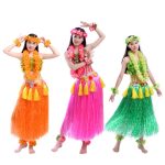 3 Stück hawaiianische Hula-Party-Show-Requisiten, 60cm – Bild 4