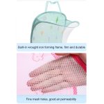 2 Stück 2005 klappbarer, wandmontierter Schmutzkorb für den Haushalt, Pink Cat, Green Tree, White Net, Gray Net – Bild 5