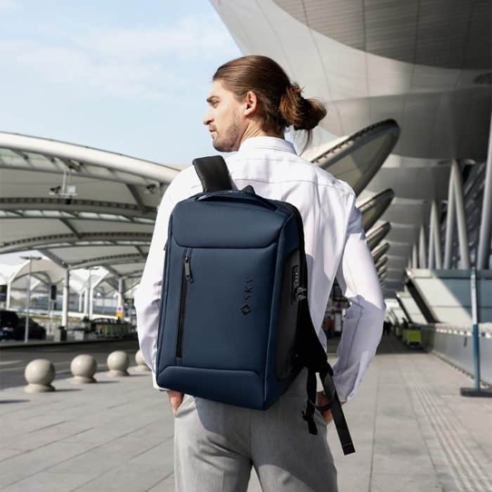 SKV B20430 Männer Große Kapazität Pendeln Computer Tasche Business Casual Rucksack, SKV B20430 Blue, SKV B20430 Black, SKV B20430 Grey – Bild 6