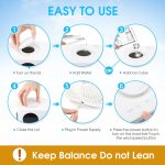 Desktop-Spray-Befeuchtungskühler, tragbarer Wasserventilator, 774183 White – Bild 6