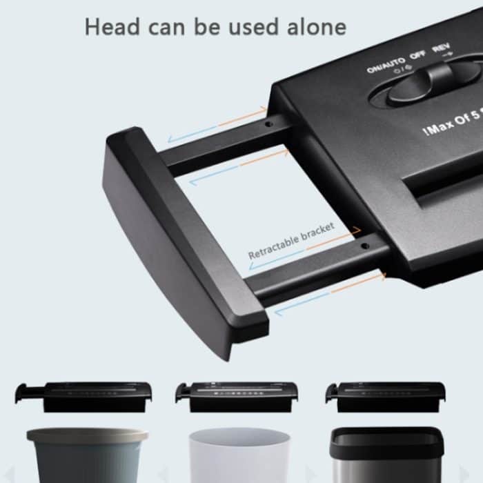 RAYSON A606B 10L A4 Kleiner Mini-Büroaktenvernichter Elektrischer Aktenvernichter, EU-Stecker – Bild 5