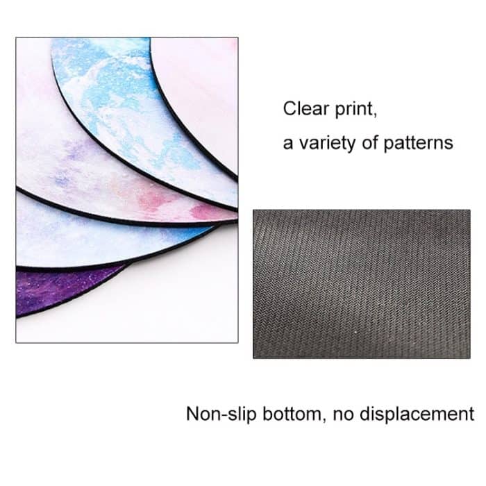 5 Stück rundes Planet-Mauspad aus Gummi, Venus, Moon, Earth, Moon 1, Mars, Jupiter, Mercury – Bild 4