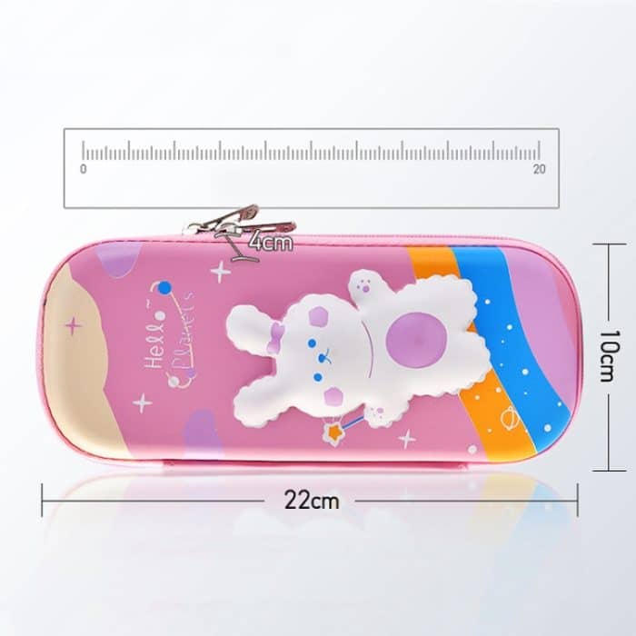 Uime EVA 3D Federmäppchen mit mehreren Fächern, Schreibwarenbox für Kinder, Schulbedarf, Astronaut, Rocket, Purple Pony, Rabbit, Elf Unicorn, Green Dinosaur, Red Dinosaur, Rainbow Unicorn, Big Head Unicorn, Kitten, Little Fox, Mermaid, Blue Whale... – Bild 3