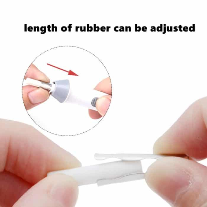 Tenwin 8302 Verstellbarer elektrischer Radiergummi mit Gummi-Nachfüllungen zum Radieren von Skizzen und Zeichnungen, Black, White, Grey – Bild 3