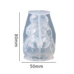 D2120 DIY Tropfenform Lunar Astronaut Glühbirne Ornament Silikonform Büro Epoxid Ornament, D2120 – Bild 3