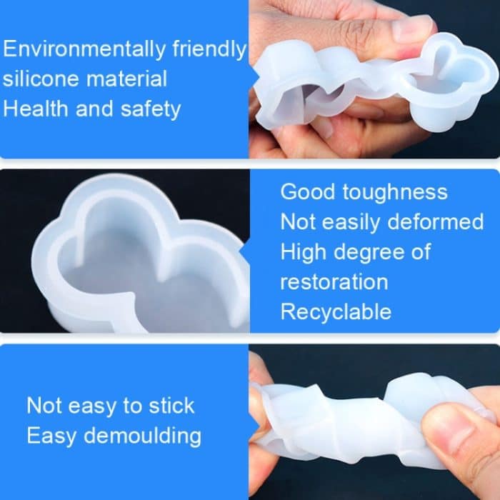 D2111-1 DIY Tropfenform Herzkerze Silikonform – Bild 4