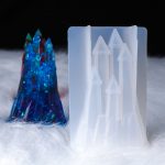 D581 DIY Crystal Drops 3D Castle Silikonform