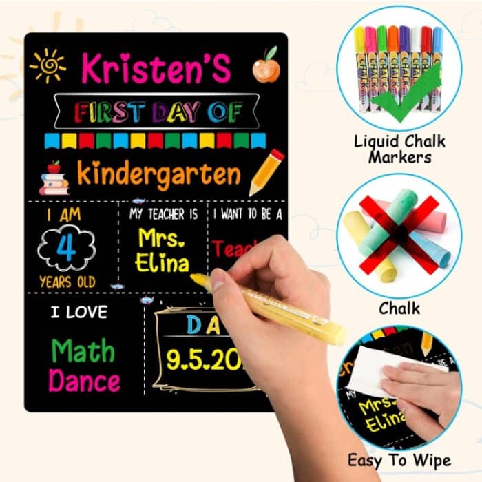 Kinder Graduierung Foto Hängen Handwerk Tafel Message Board – Bild 5