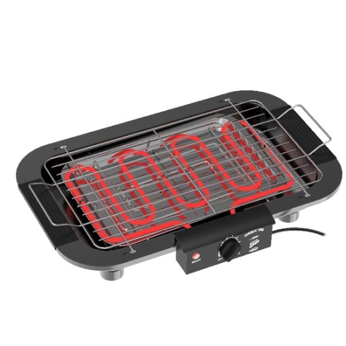 1800W Elektrogrill Home BBQ Grill, EU-Stecker, EU Plug Red, EU Plug Black – Bild 4