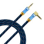 EMK 90-Grad-Auto-3,5-mm-Audiokabel-Verlängerungskabel, Kabellänge:, 0.5M, 1M, 1.5M, 2M, 3M, 5M