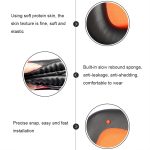 2 Stück Slow Rebound Schwamm-Kopfhörer-Abdeckungskissen für DAREU EH712/EH715, Black Red Net, Black Orange Net – Bild 3