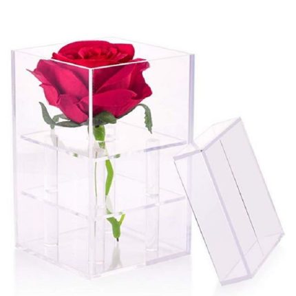 Quadratische transparente Acryl-Geschenkbox, Blumenbox, 1 Hole, 4 Holes, 9 Holes, 16 Holes, 25 Holes, 36 Holes