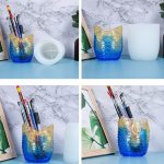 D768 Epoxidform Eule Stifthalter Silikonform – Bild 6