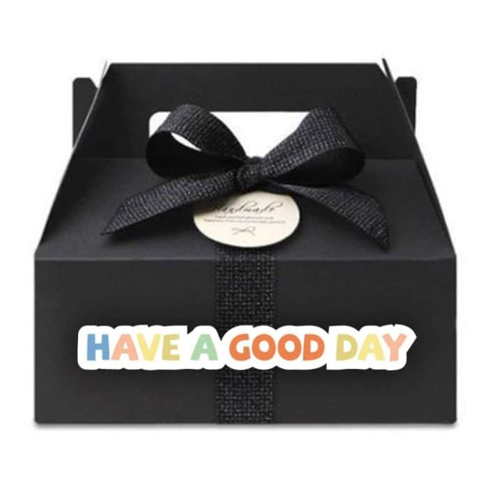 Regenbogen-Dankeschön-Aufkleber, Geschenkbox-Siegelaufkleber – Bild 6