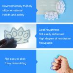 2 Stück D650 DIY Tropfenform Verteidigung Finger Tiger Silikonform, 2 PCS D650 01, 2 PCS D650 02 – Bild 3