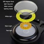 COB Multifunktions-Taschenlampe, magnetischer Schlüsselhaken – Bild 3