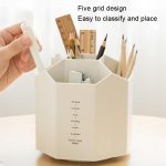 Schreibtisch-Aufbewahrungsbox mit großer Kapazität für Studenten, Büro, Stifteeimer, Non-rotating Beige, Non-rotating Dark Pink, Non-rotating Transparent, Non-rotating Gray, Rotating Beige, Rotating Pink, Rotating Blue, Rotating Gray, Rotating Transpar... – Bild 4