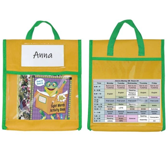 BG20080815 Schulkinder-Einkaufstasche, Büchertasche, Spielzeughandtasche, Yellow, Green, Blue, Red – Bild 6