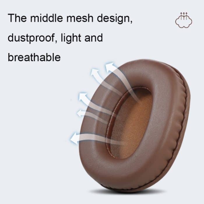 2 Stück Headset-Schwamm-Ohrenschützer für SONY MDR-7506 / V6 / 900ST, Gray Stitching, Black Stitching, White Stitching, Brown Stitching, Black Net, Net Stitching, Black White Net, Black Blue Net, Black Green Net, Black Hole, Black Lambskin, Brown Lambs... – Bild 5
